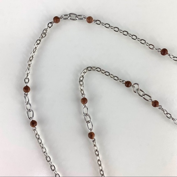 Lia Sophia Retired Ponocos Resin and Wood Bead Necklace, 33L62 - Picture 5 of 16